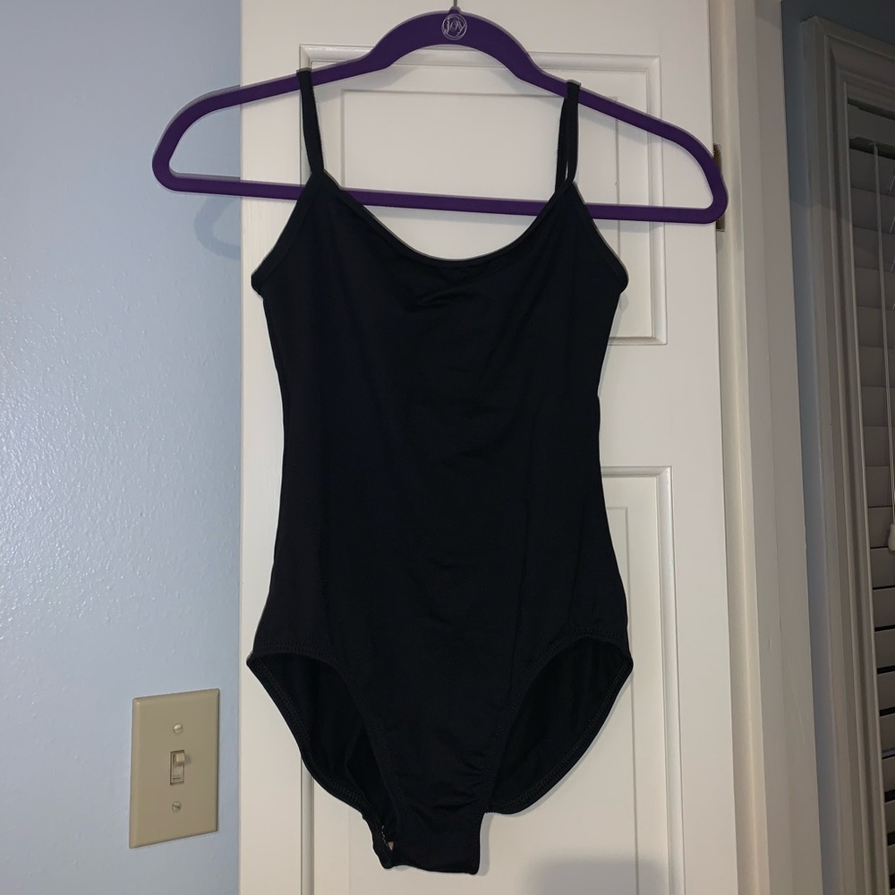 black leotard